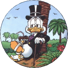 Gif animé Picsou se repose